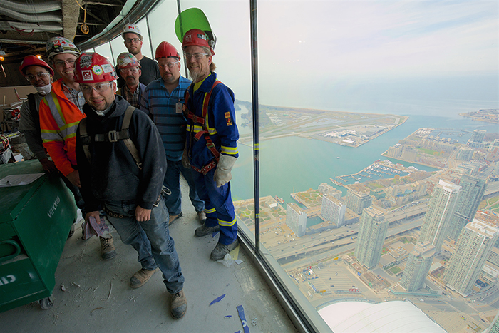 CN Tower observation deck demolition project