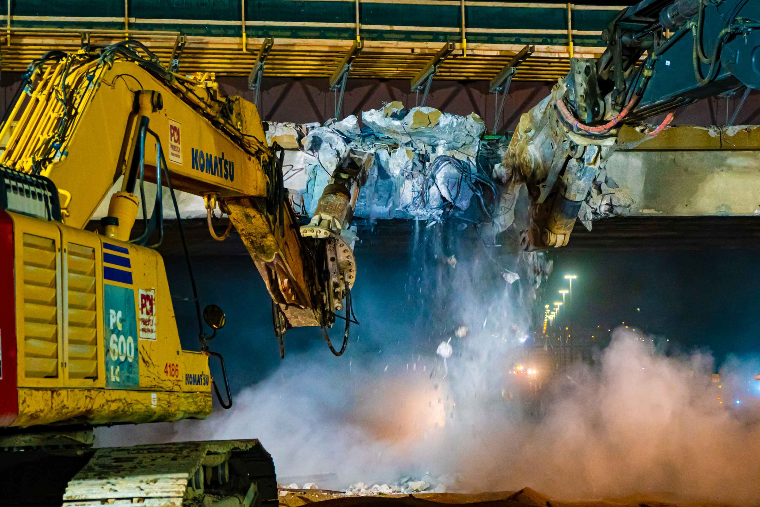 Creditview Bridge industrial demolition