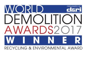World Demolition Awards 2017 Winner for Recycling and Environmental