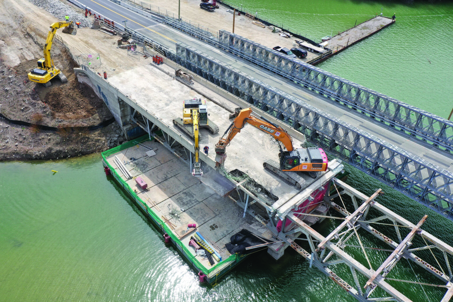 Environmentally friendly demolition of Bayfield Bridge