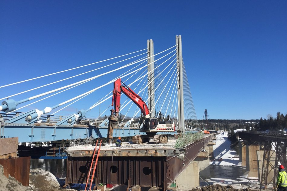 Nipigon River Bridge demolition project