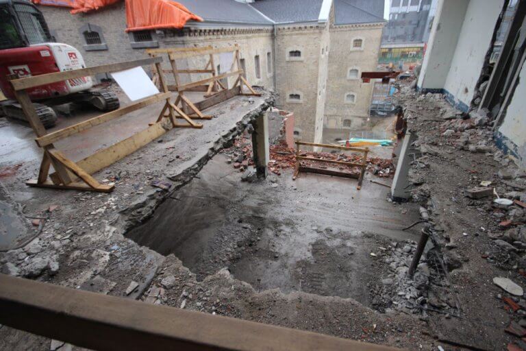 Interior Image Of Don Jail During Demolition Process